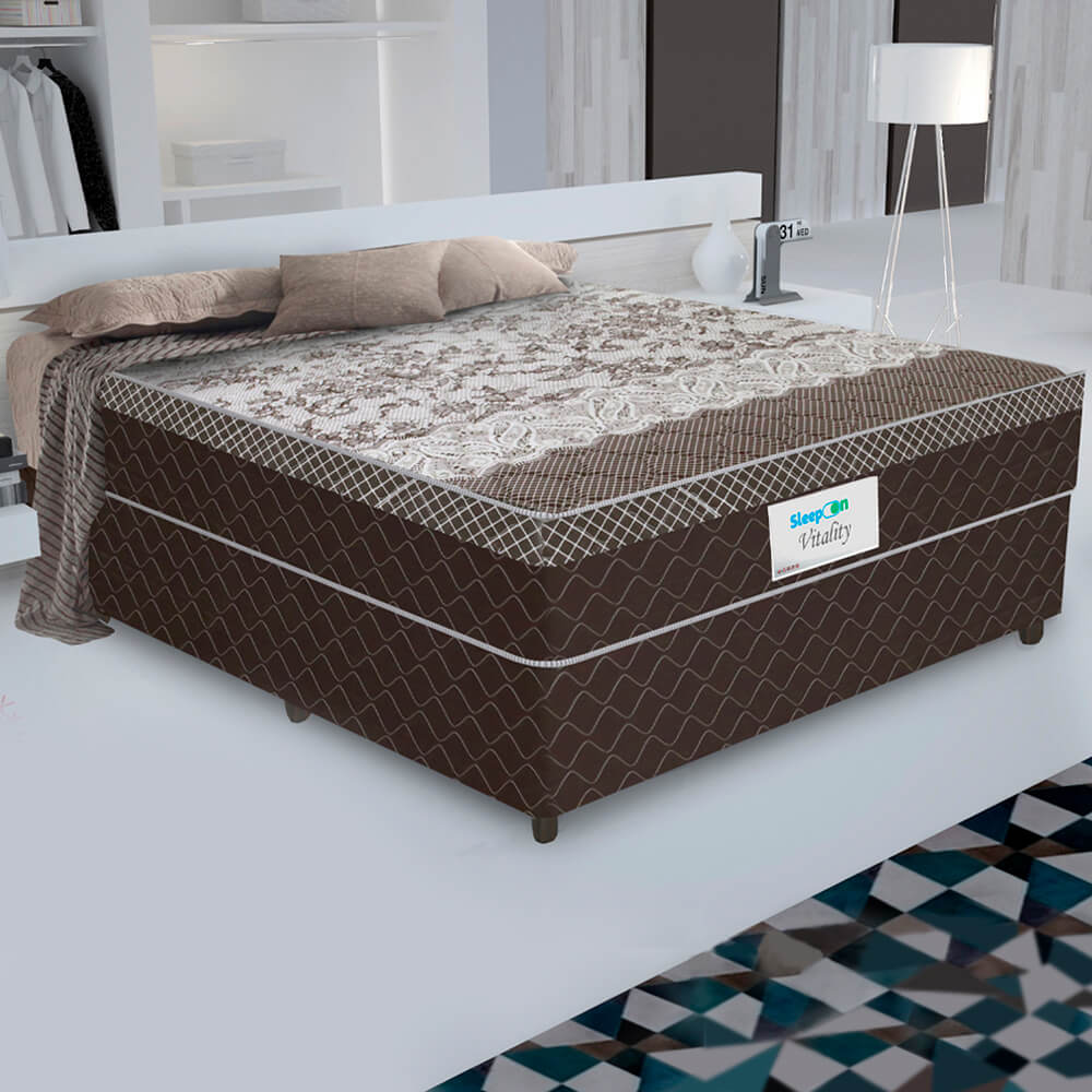 Colchão Cama Box Casal Molas Ensacadas Sleep On PKT Vitality 138x188