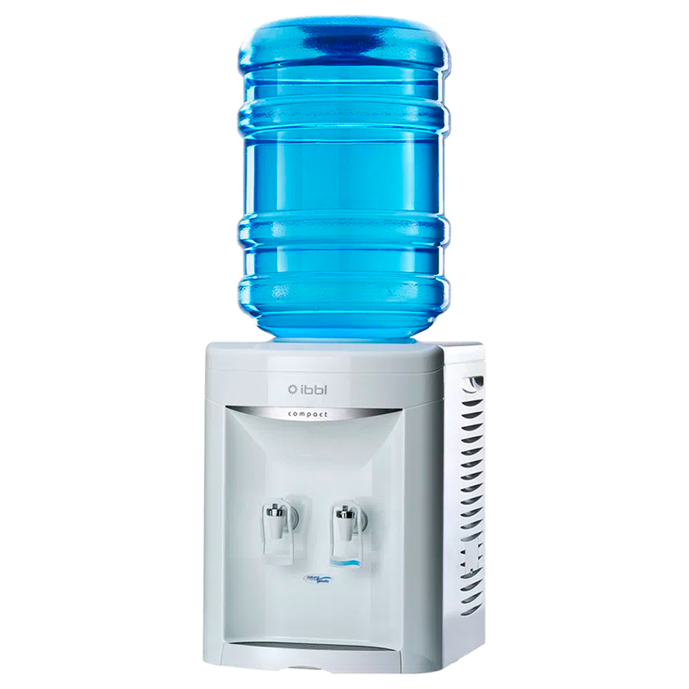 Bebedouro De Água Eletrônico Para Galão De 10 E 20L Ibbl Compact Easy Clean - Branco - Branco - 220 Volts