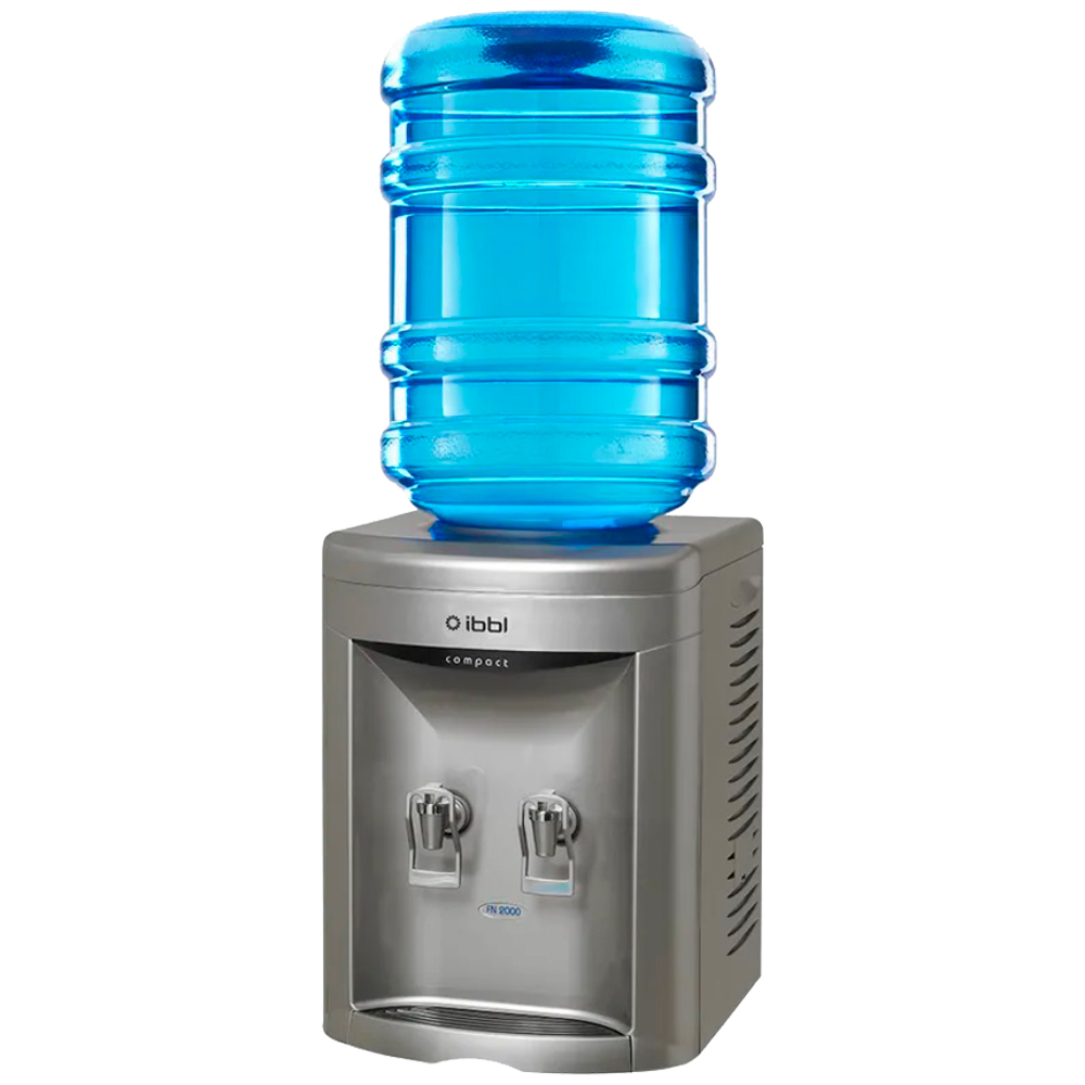 Bebedouro De Água Eletrônico Para Galão De 10 E 20L Ibbl Compact - Prata - 110 Volts