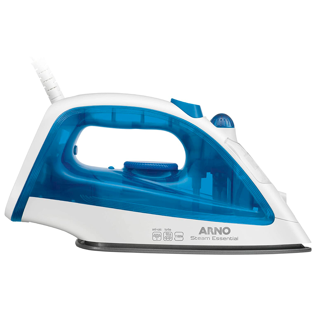 Ferro de Passar a Vapor Base Antiaderente com Spray Arno Steamgliss FSGP  1200W - Arno