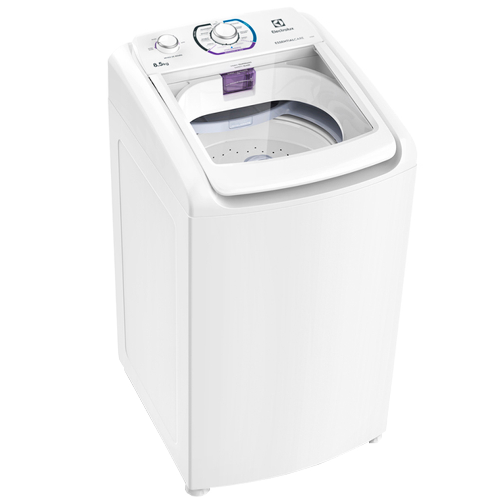Máquina De Lavar Electrolux Essential Care 8,5Kg Automática 4 Níveis Les09 - Branco - 110 Volts