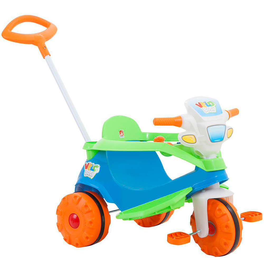 Triciclo Motoca Som E Pedais Velotrol Infantil Bandeirante