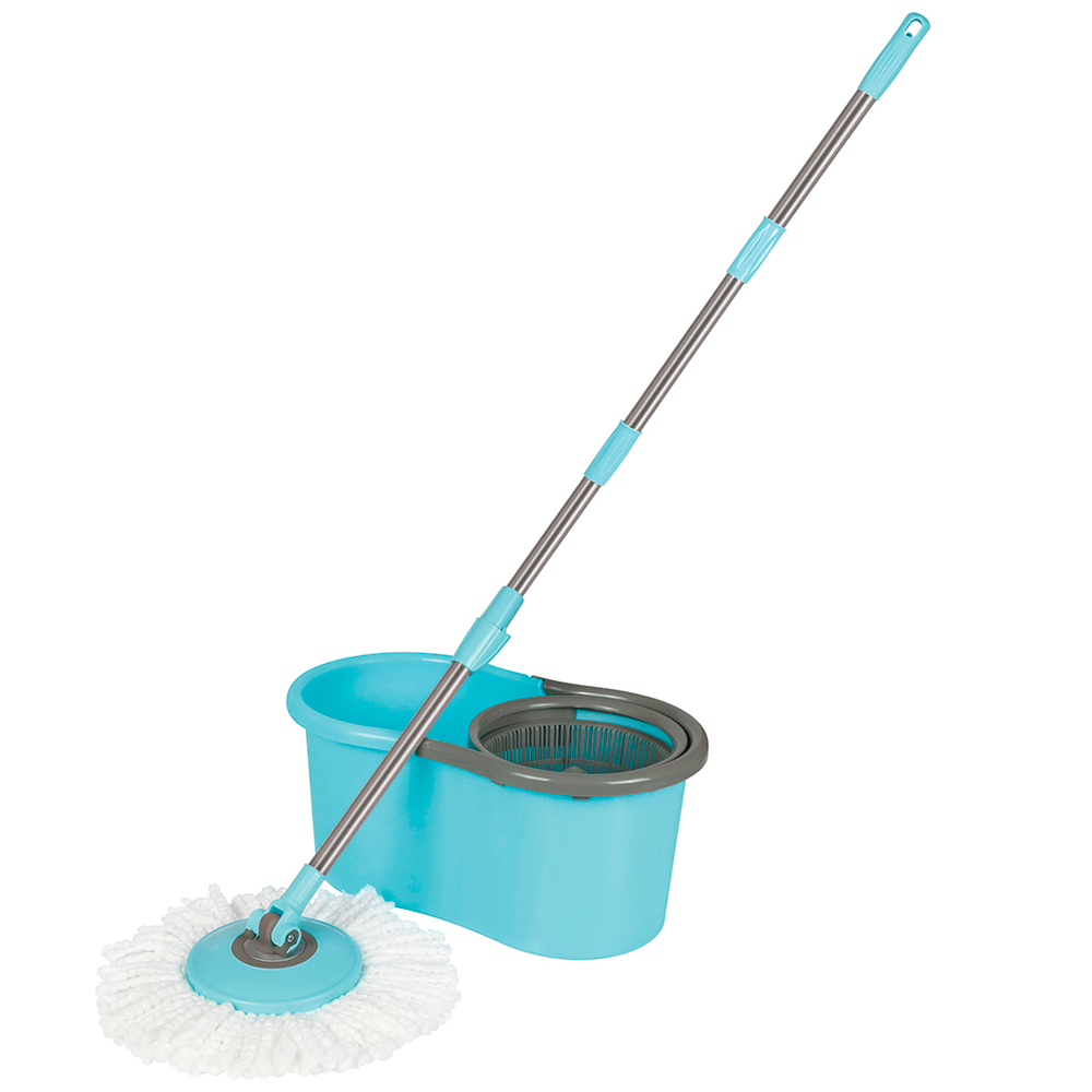 Esfregão Mop Para Limpeza Prática Mor 13 Litros Cabo Giratório 008298 - Azul - Azul