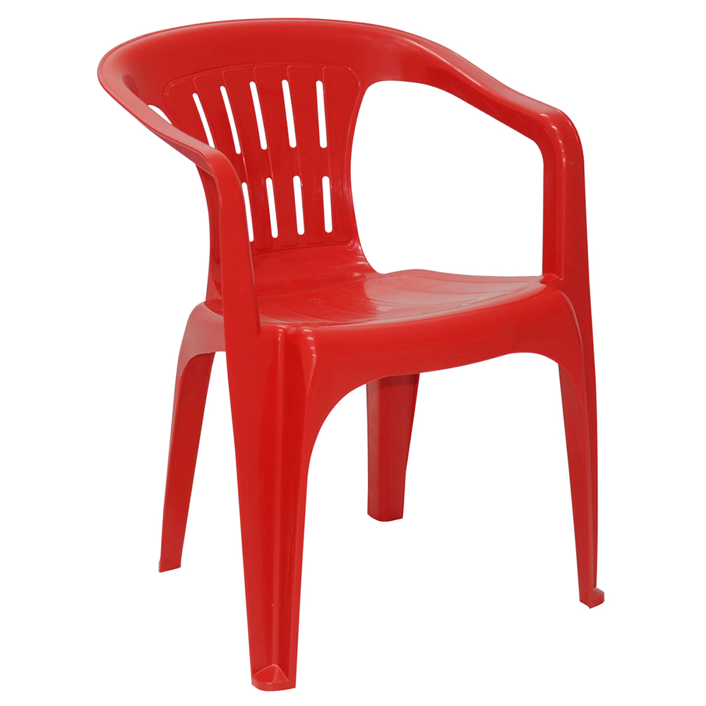 Cadeira Poltrona De Plástico Atalaia Tramontina Até 120Kg - Vermelho