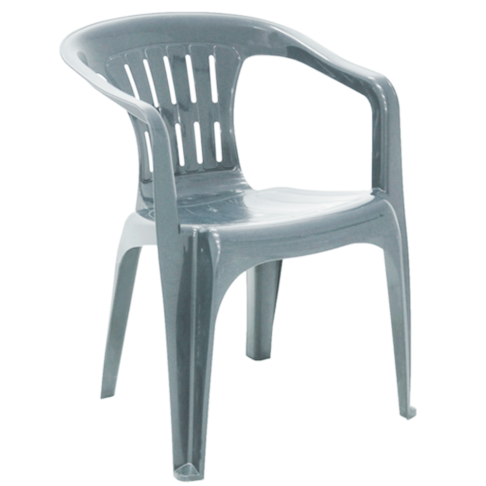 Cadeira Poltrona De Plástico Atalaia Tramontina - Cinza