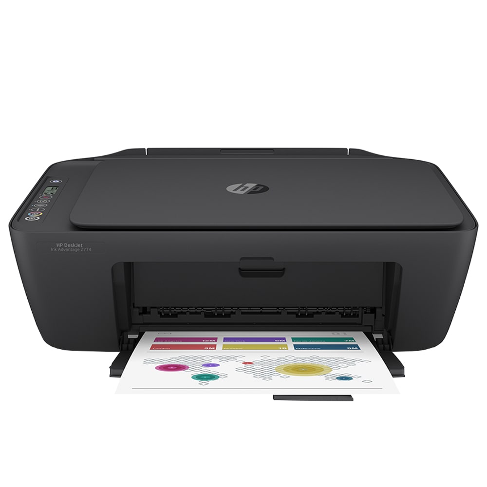 Impressora Multifuncional Jato De Tinta Hp Advantage 2774 Colorido - Preto - Bivolt