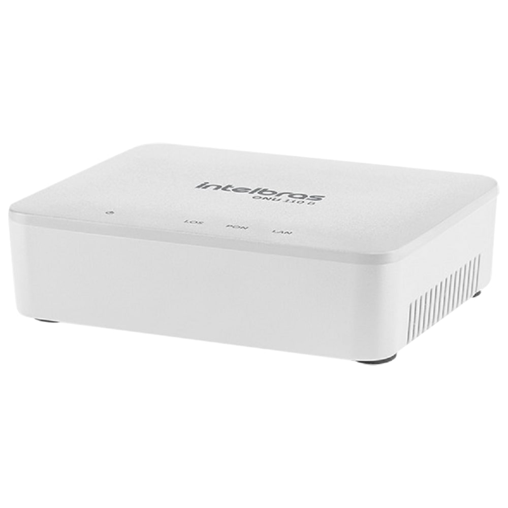 Conversor De Sinal Pon Para Ethernet Onu 110 B Intelbras 1 Porta - Branco - Branco - Bivolt