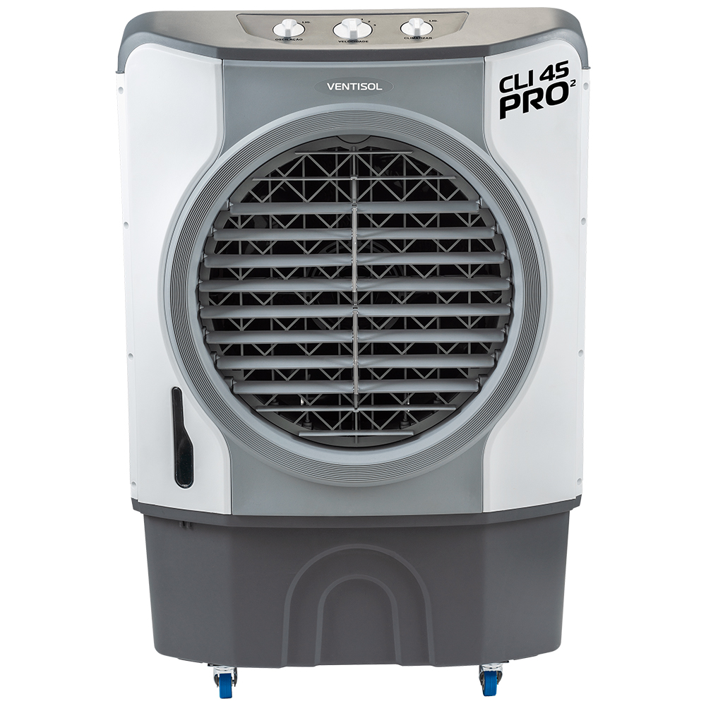 Climatizador De Ar Industrial Ventisol Cli Pro 2 45 Litros 3 Velocidades - Branco/Cinza - 220 Volts