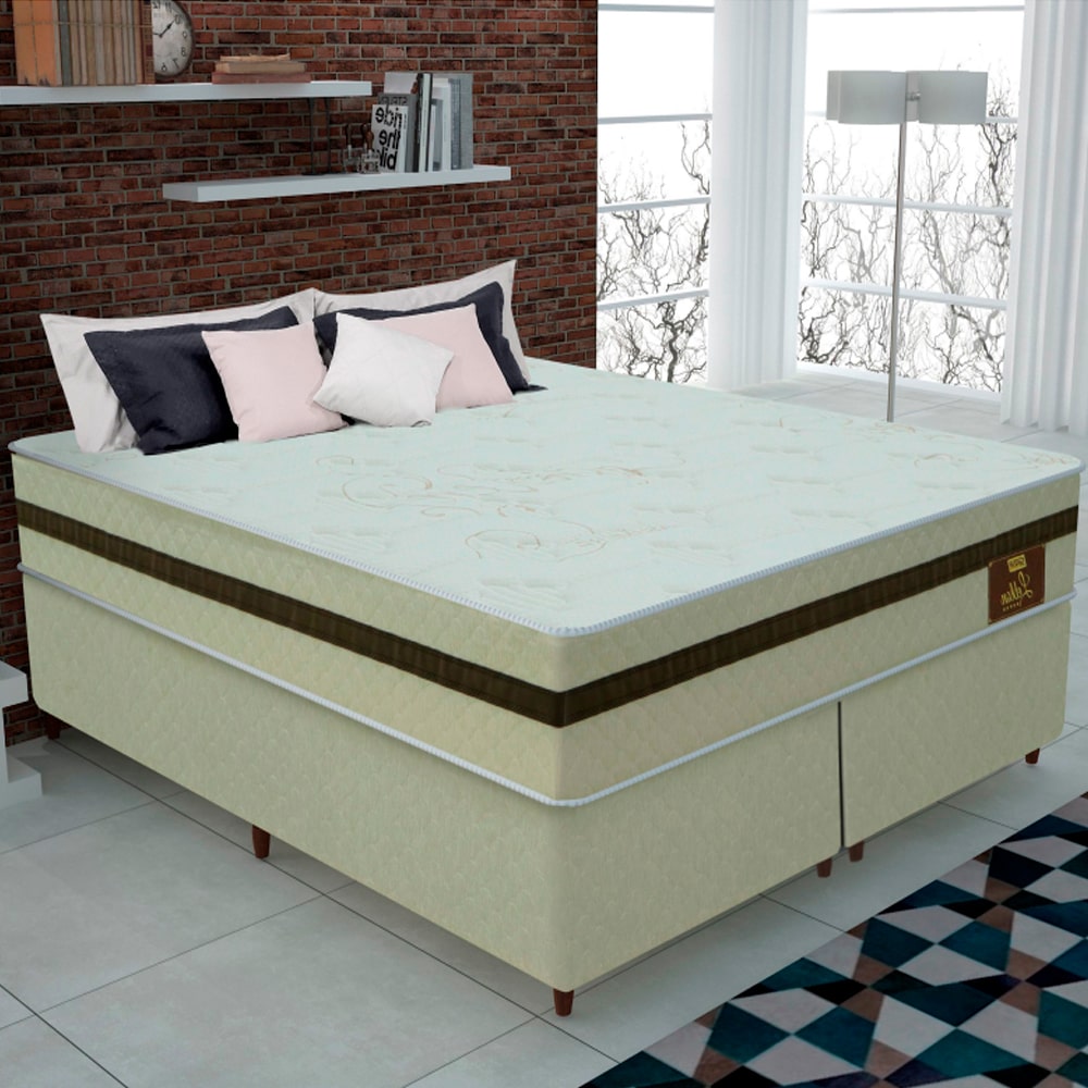 Colchão Cama Box Gazin Molas Ensacadas King Size 193x203 Leblon