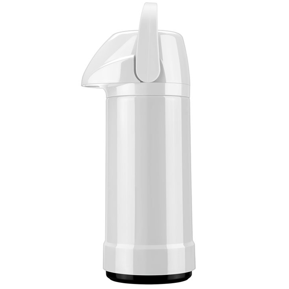 Garrafa Térmica Invicta Glt 1L Bomba De Pressão Plástico Com Alça Retrátil - Branco - Branco