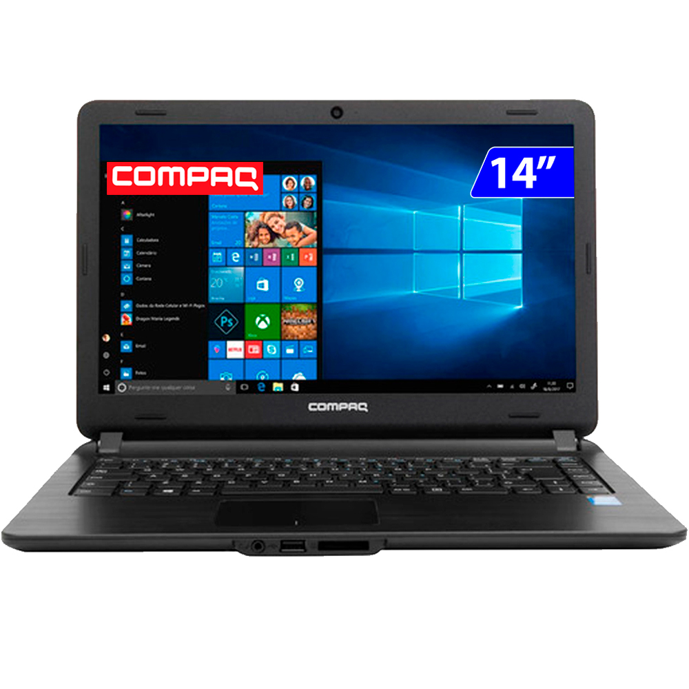 Notebook Compaq 14P Core-I3 4Gb Ssd120Gb W10
