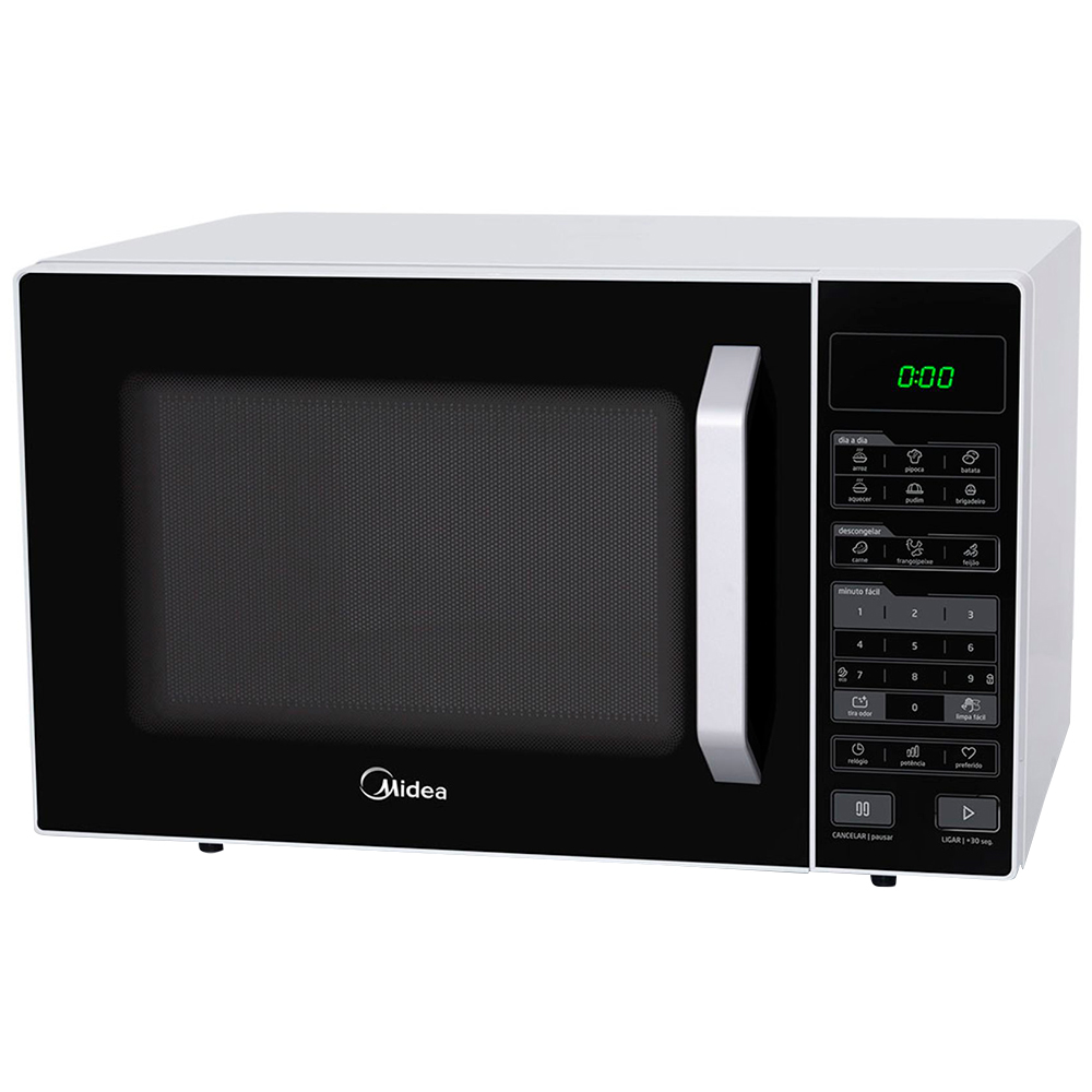 Micro-Ondas Midea 35L 1000W Com Função Limpa Fácil E Tira Odor Mxsa35 - Preto E Branco - 110 Volts