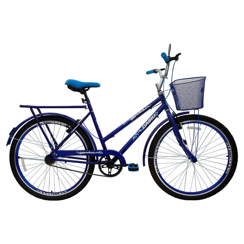 Bicicleta Cairu Genova Aro 26 Rígida 1 Marcha - Azul