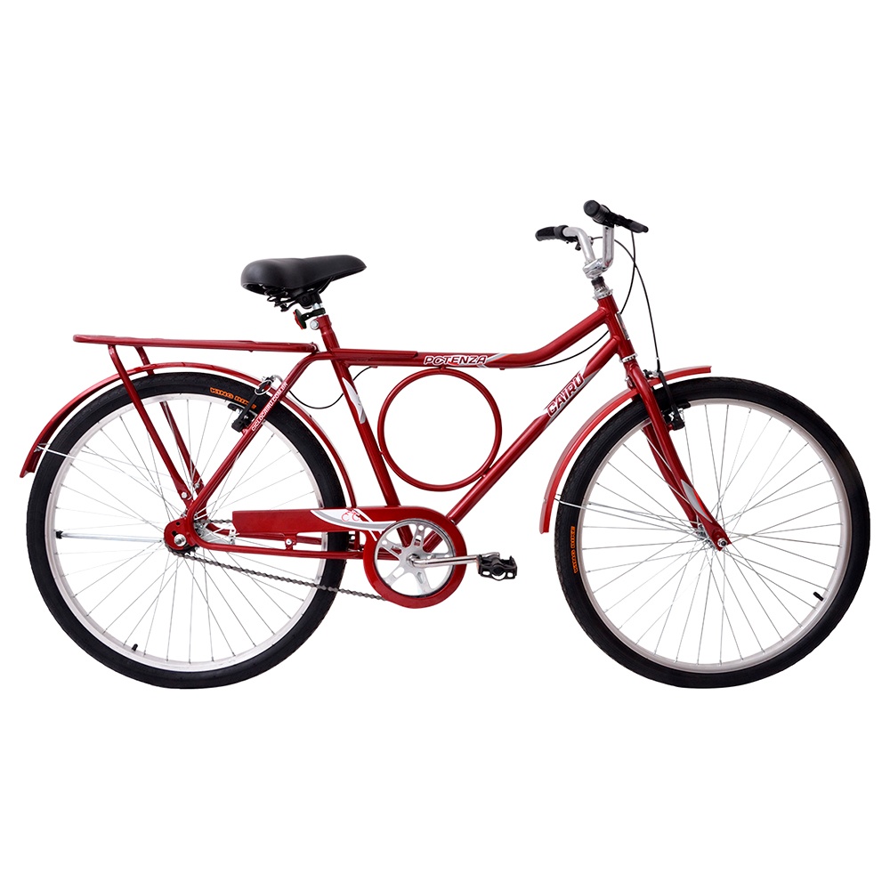 Bicicleta Aro 26 Cairu Potenza Freio Sueco Em Aço Carbono - Vermelho