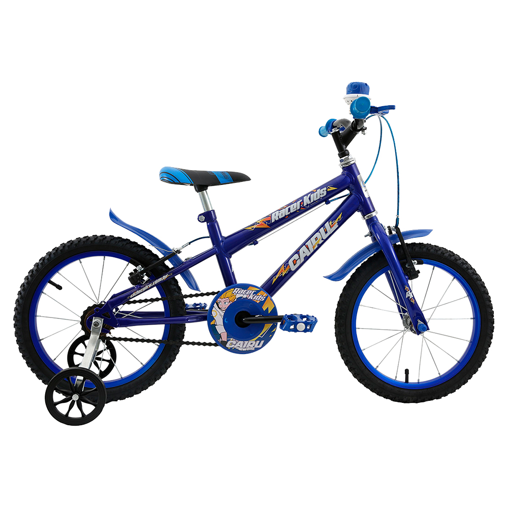 Bicicleta Infantil Aro 16 Cairu Racer Kids Freio V-Brake - Azul Escuro
