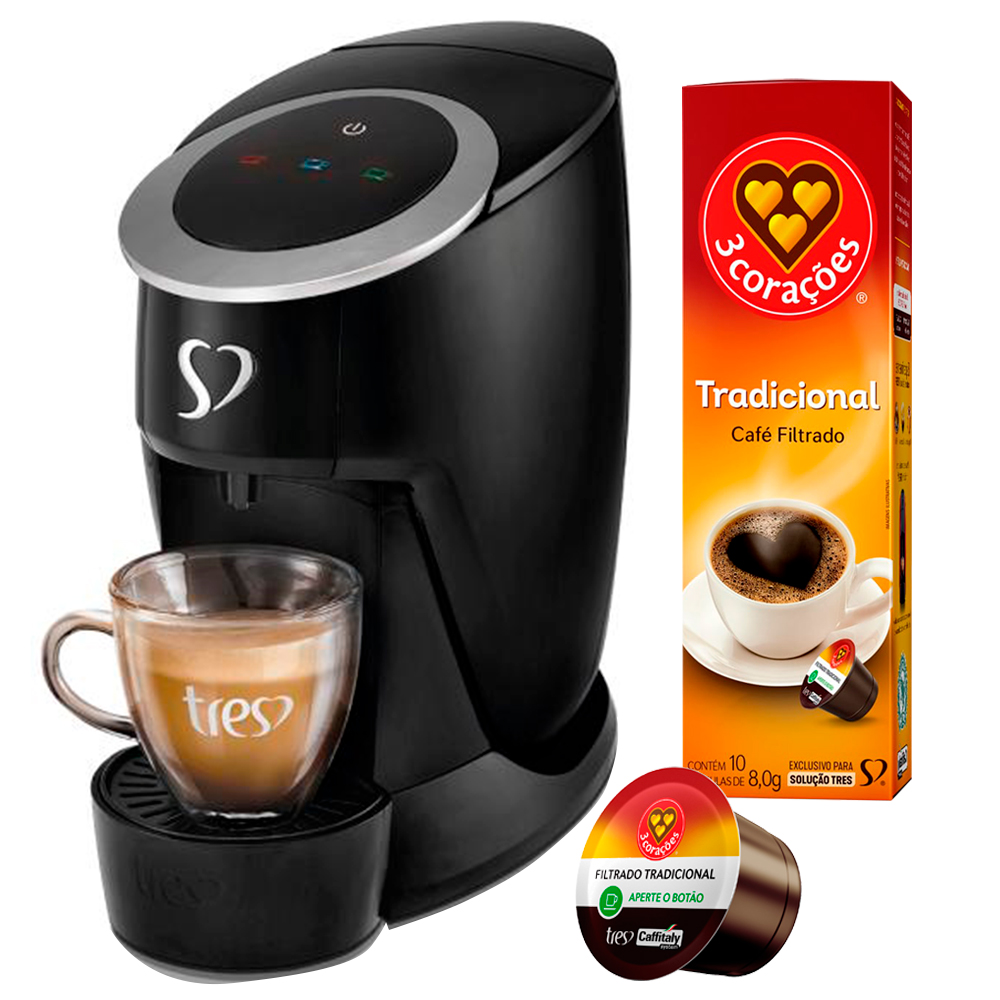 Kit Cafeteira Espresso Touch e Cápsula de Café Tradicional Três Corações é ruim? Kit Cafeteira Espresso Touch e Cápsula de Café Tradicional Três Corações é boa?