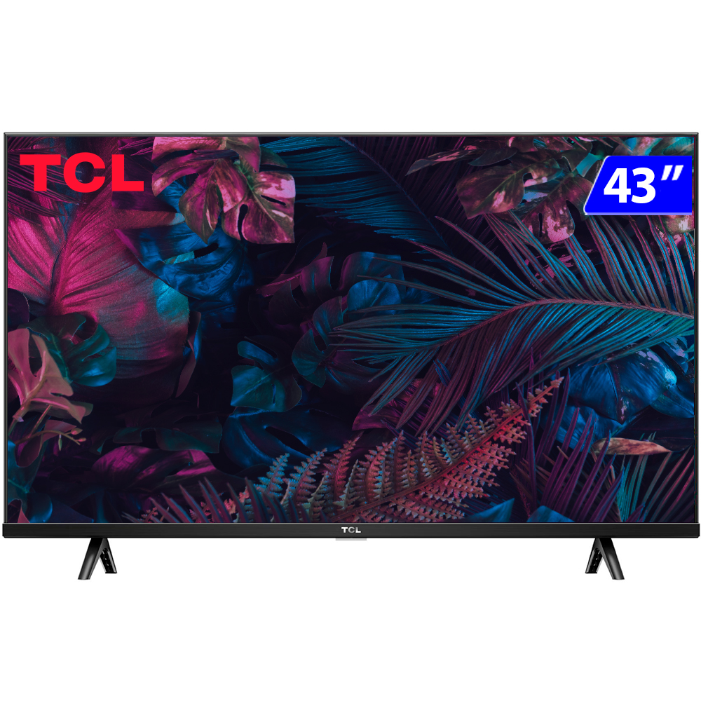 Smart TV Led TCL 43” Full HD Android TV 4K Wi-fi Bluetooth Google  Assistente - 43S615