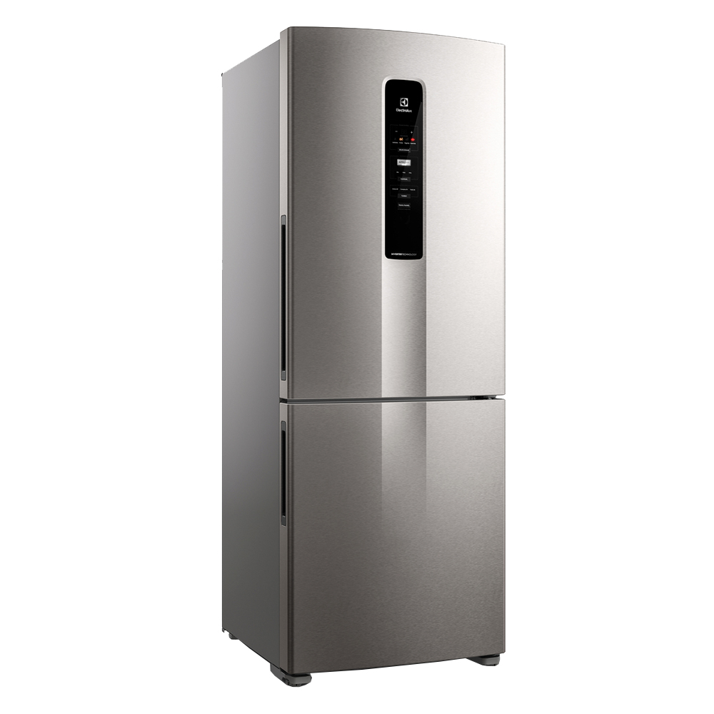 Geladeira Refrigerador Electrolux 490L Frost Free Inverter Inverse Ib54s - Inox - 110 Volts
