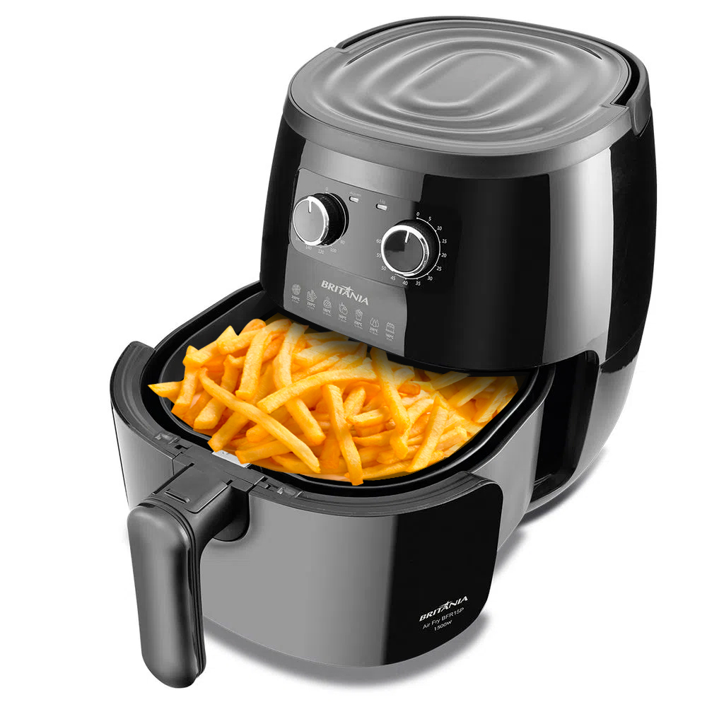 Fritadeira Elétrica Air Fryer Britânia BFR15P 6L 1500W