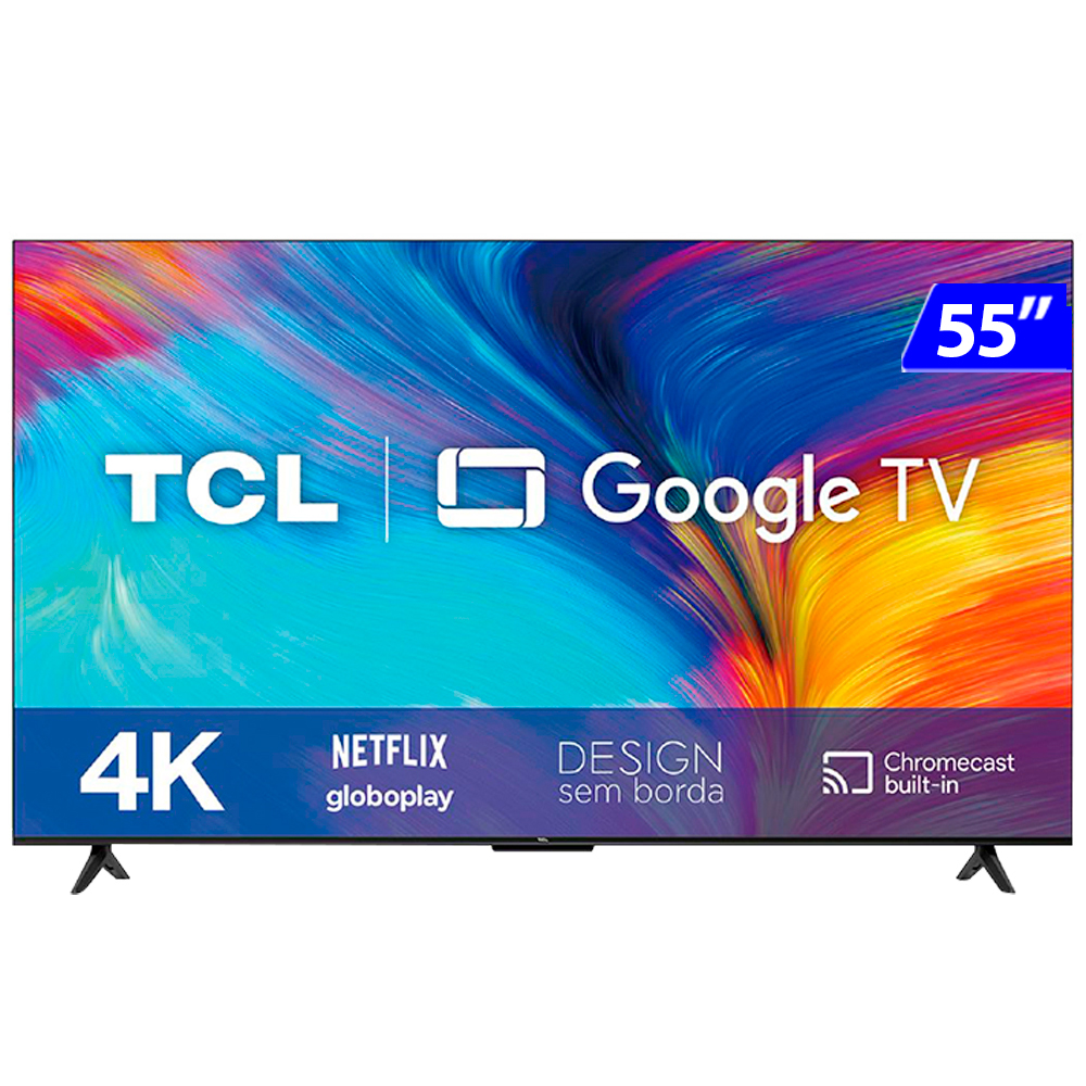 Smart TV TCL 65” 4K UHD 65P735 WIFI Sistema Google TV HDR10+ Dolby