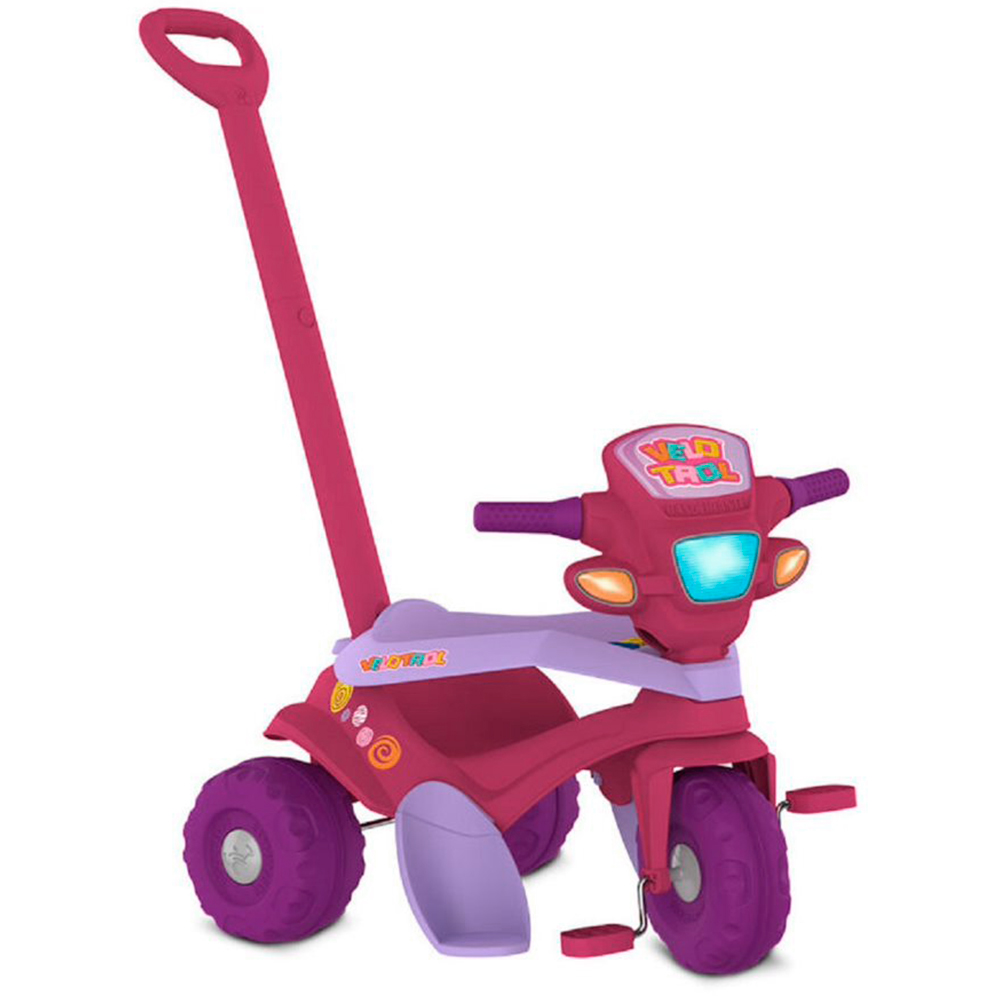 Triciclo Infantil Bandeirante Triciclo Smart Plus - Haste Removível Buzina  Porta Objetos - Velotrol e Triciclo a Pedal - Magazine Luiza