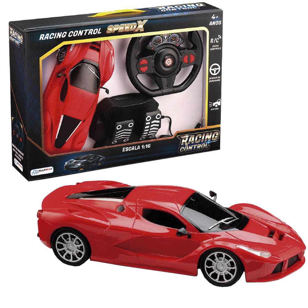 Carrinho de Controle Remoto - Hot Speeds - Vermelho - 1:18 - 22cm -  superlegalbrinquedos