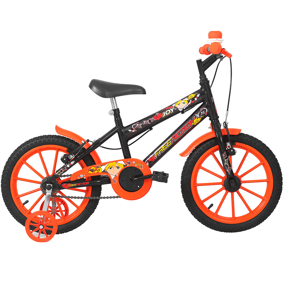 Bicicleta Infantil Free Action Aro 16 Kiss - Rosa