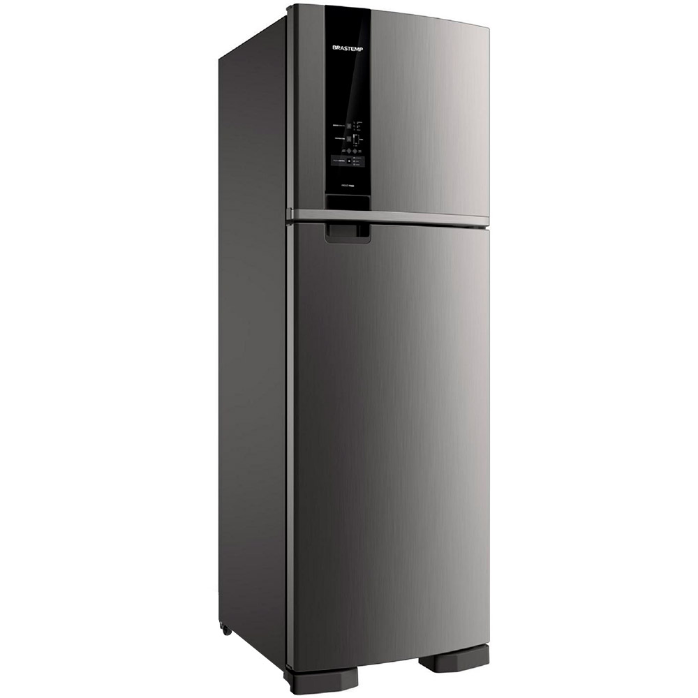 Geladeira Refrigerador Brastemp 400L Frost Free Freezer Controle Brm54jk - Inox - 220 Volts