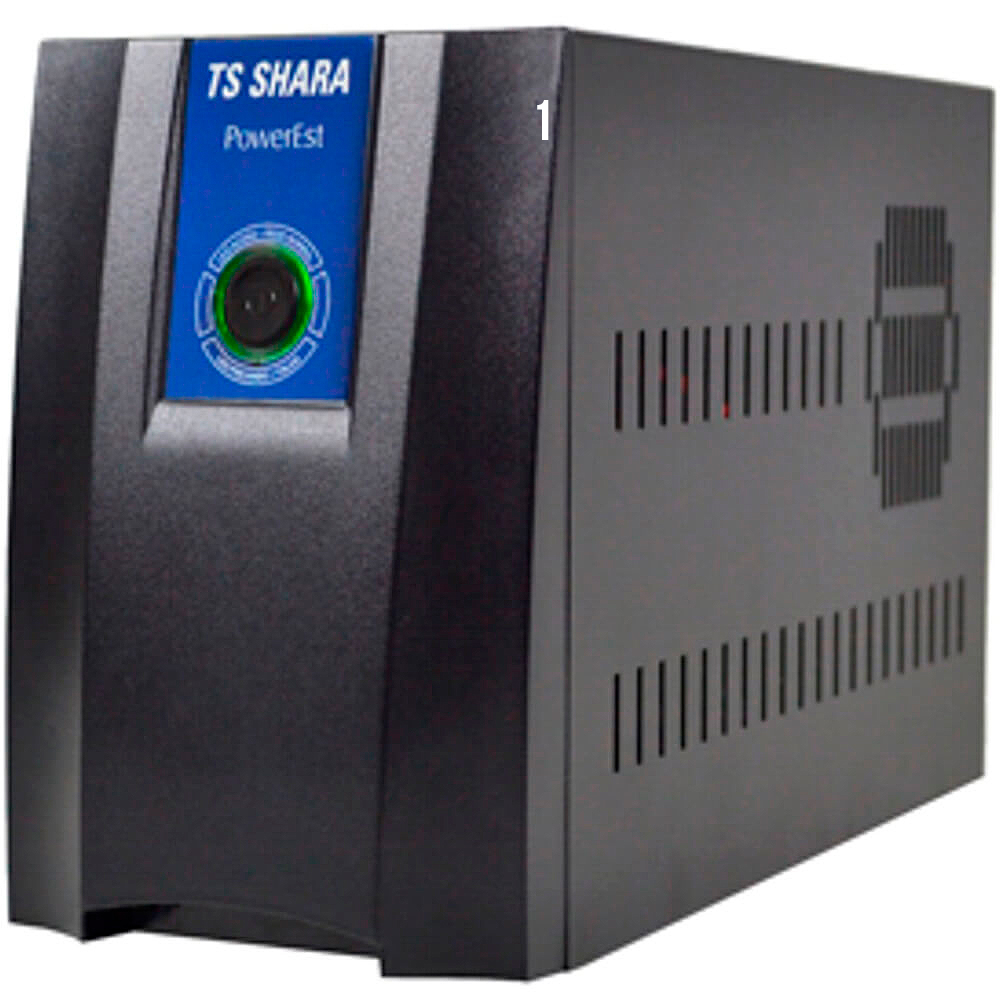 Estabilizador Ts Shara Powerest 2000Va 6 Tomadas Filtro De Linha 9011 - Preto - Bivolt