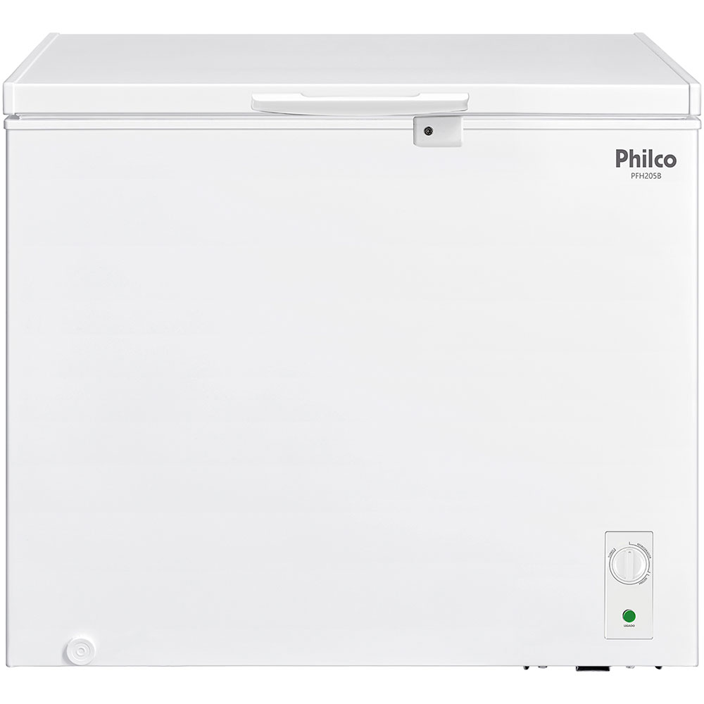 Freezer Philco 199L 1 Porta Horizontal Degelo Manual Dreno Frontal Pfh205b - Branco - 110 Volts