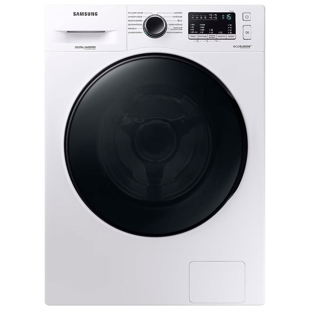 Lava E Seca Samsung Ecobubble 11Kg Digital Inverter Wd11a4453bw - Branco - 110 Volts