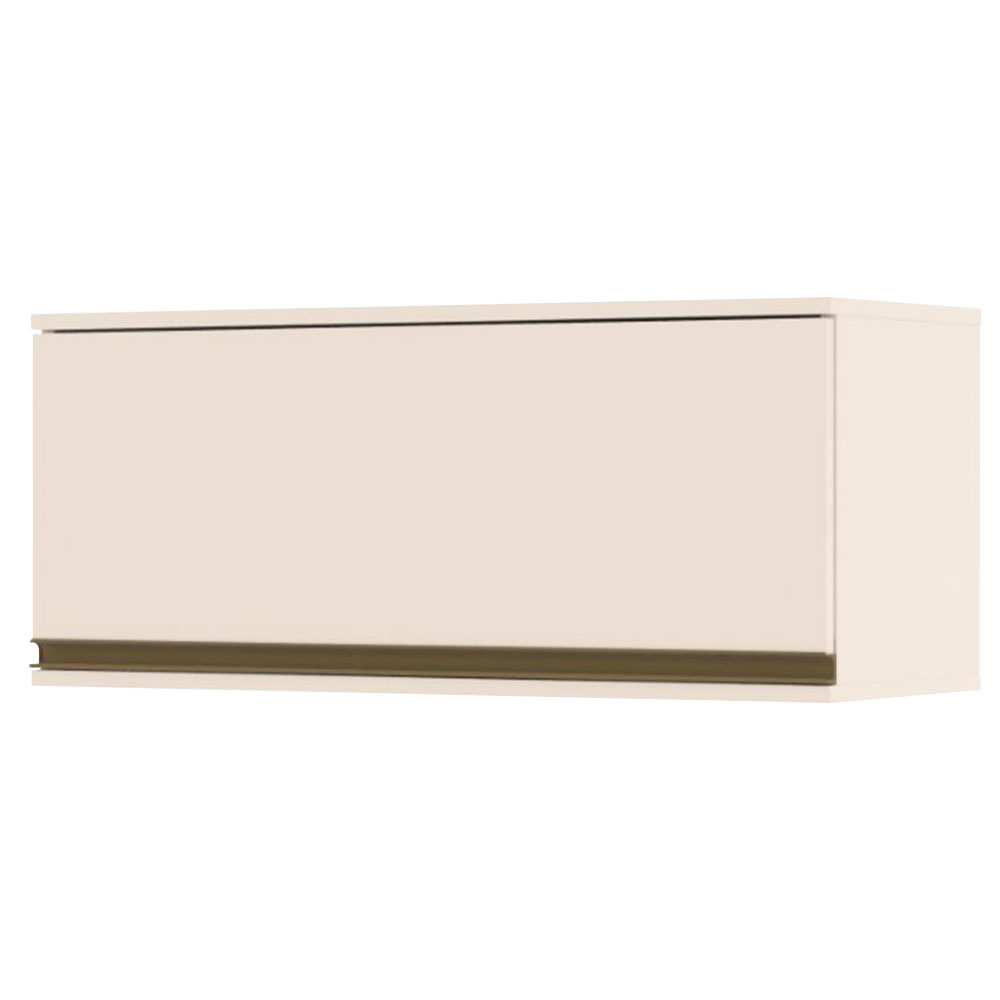 Armário Aéreo 1 Porta Basculante Em Mdf 80 Cm Connect Henn - Off White