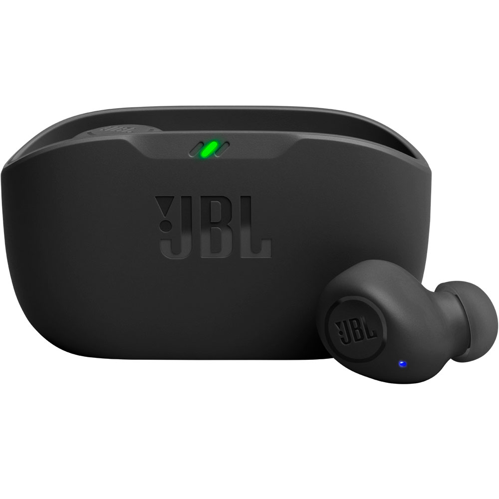 Fone De Ouvido Auricular Jbl Wave Buds Bluetooth Microfone Integrado - Preto - Preto