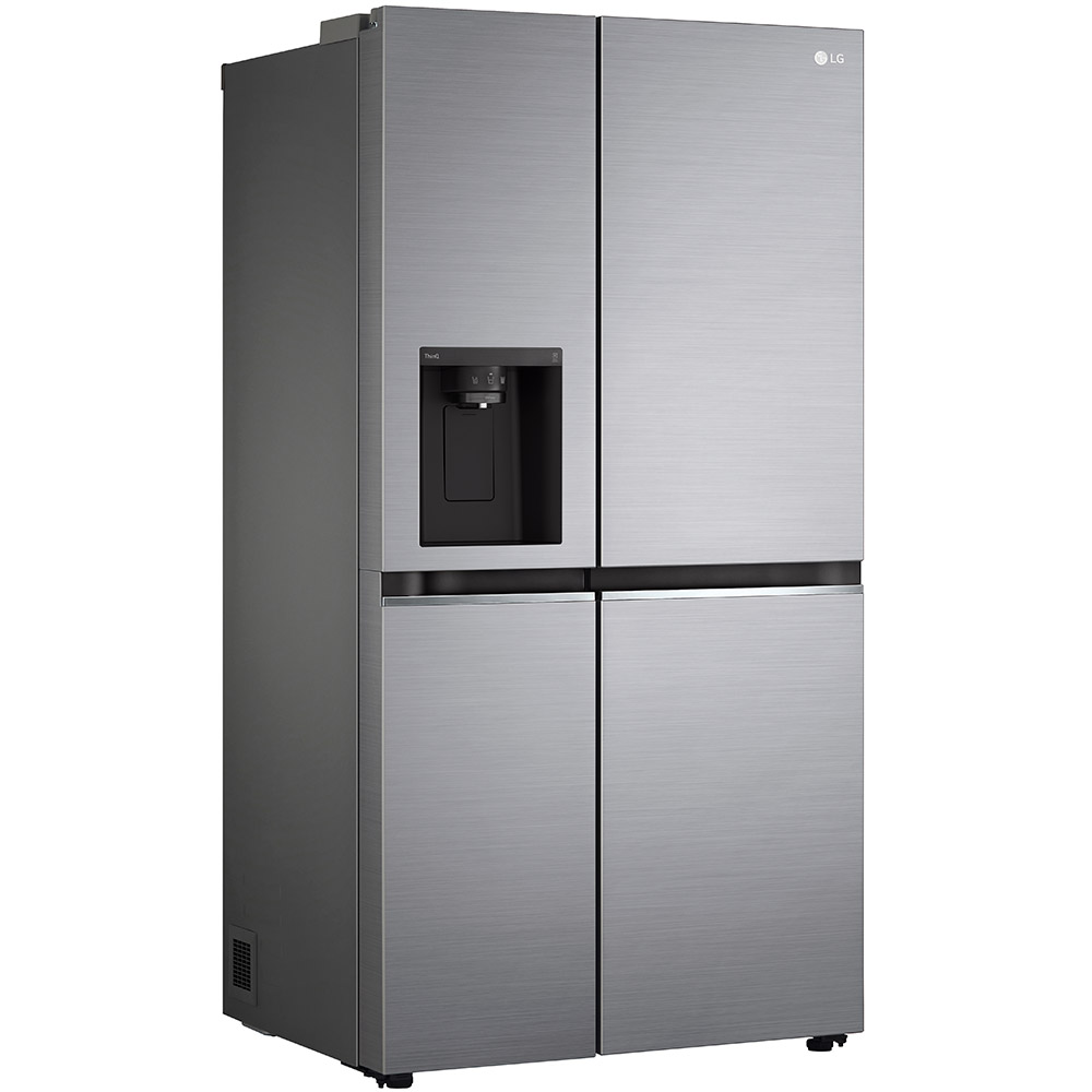 Geladeira Refrigerador Lg 611L Frost Free Inverter Side By Side Gc-L257slp - Aço Escovado - 110 Volts