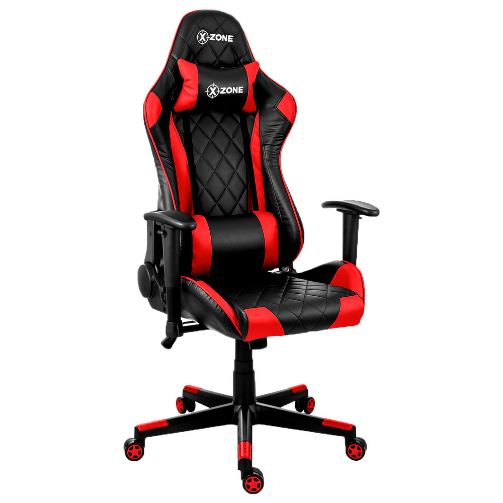 Cadeira Gamer X-Zone Premium Cgr03r Giratória Com Encosto Reclinável - Preto/Vermelho