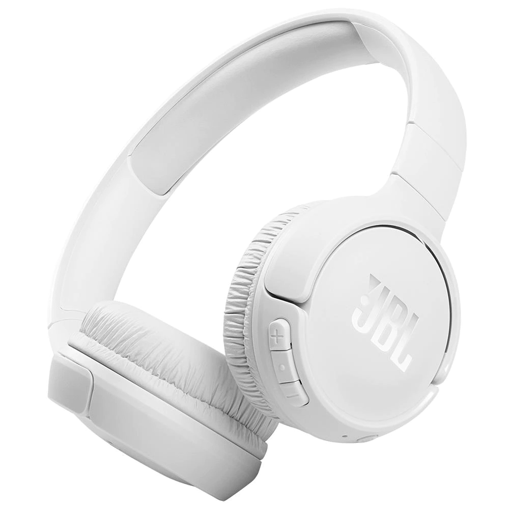 Fone De Ouvido Jbl On Ear T520bt Sem Fio Bluetooth Função Voice Aware - Branco - Branco