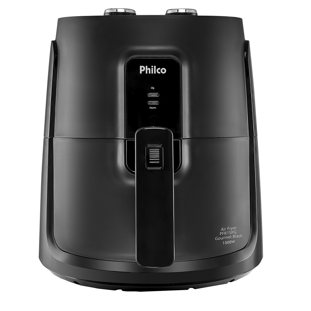 Fritadeira Elétrica Philco Air Fryer Gourmet Black 4,4L 1500W Pfr15pg - Preto - 110 Volts