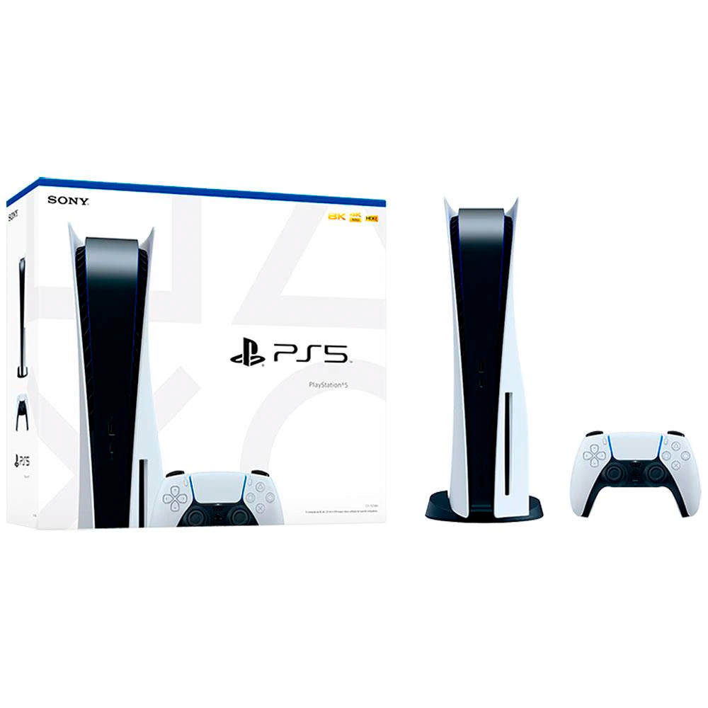 Console Playstation 5 Standard Edition Ssd 825Gb 01 Controle Sem Fio Dualsense - Branco - Branco - Bivolt