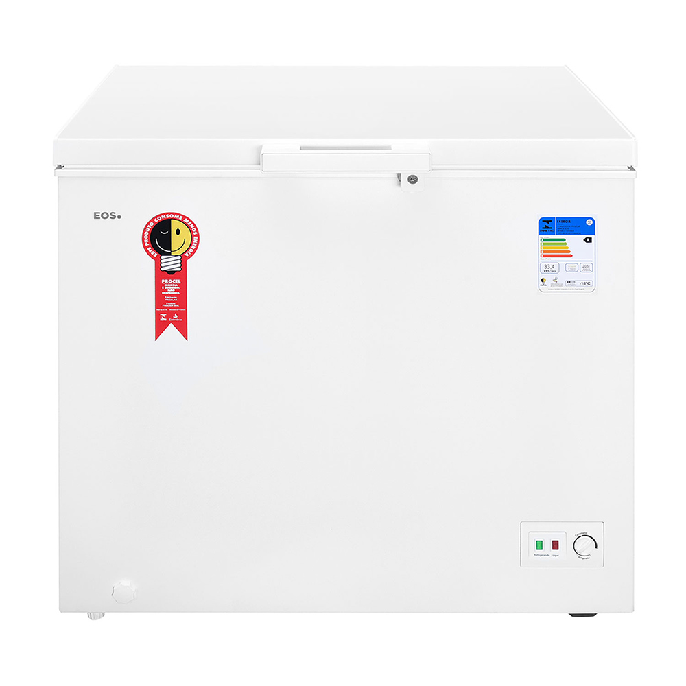 Freezer Eos 205L 1 Porta Horizontal Degelo Manual Com Termostato B16709 - Branco - 110 Volts