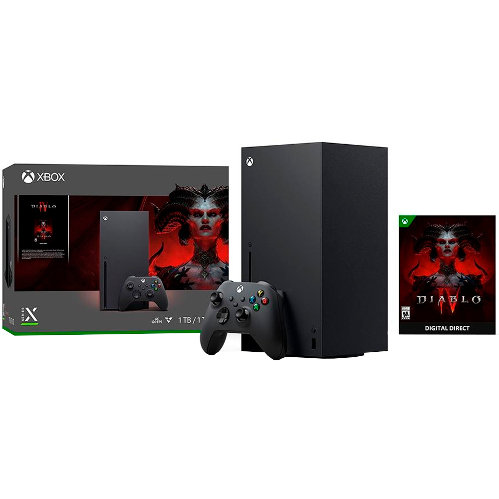 Console Xbox Series X Bundle Diablo Iv 1Tb 1 Controle Sem Fio Rrt-00033 - Preto - Bivolt