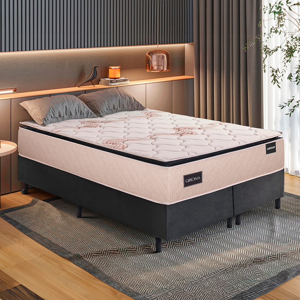 Comprar Cama Box Casal King Size 193x203x74cm Grand Reale Gazin