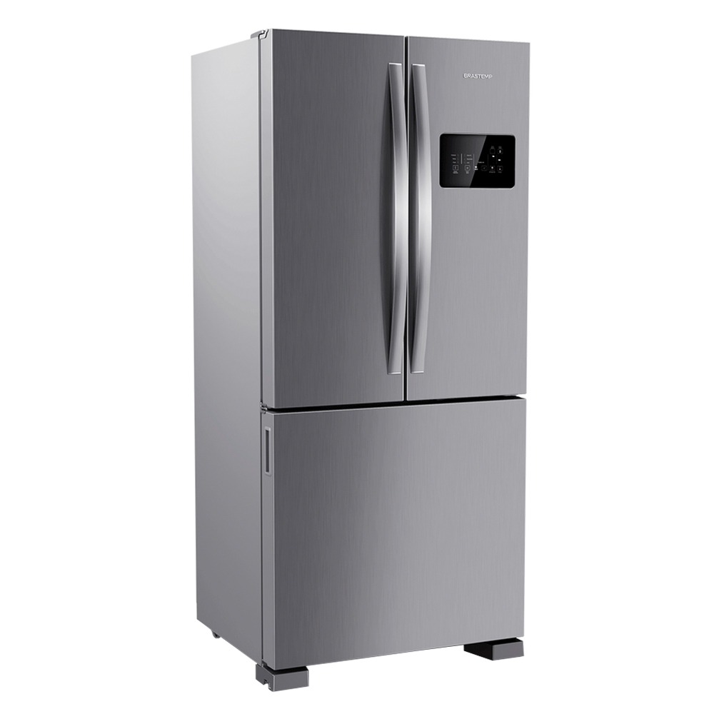 Geladeira Brastemp 554L Frost Free French Door Bro85ak - Inox - 220 Volts