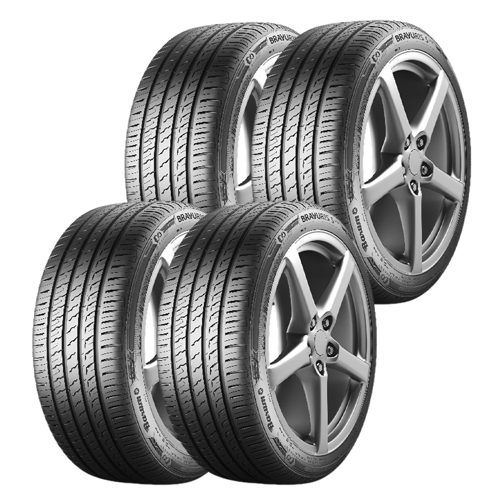 Kit Com 4 Pneus Barum Bravuris 5Hm Aro 15 195/55R15 85V Assimétrico Radial