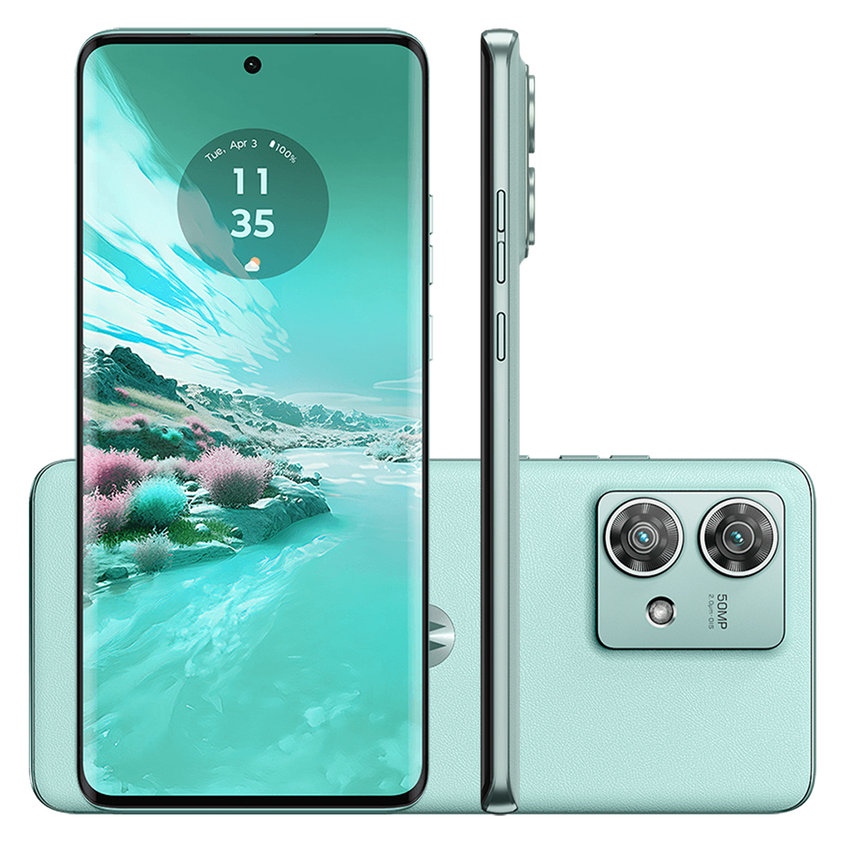 新品未開封 モトローラ motorola edge 40 neo 2台セット Smartphone Edge 40 Neo Motorola Tela 6,55 Câmera Dupla e Selfie