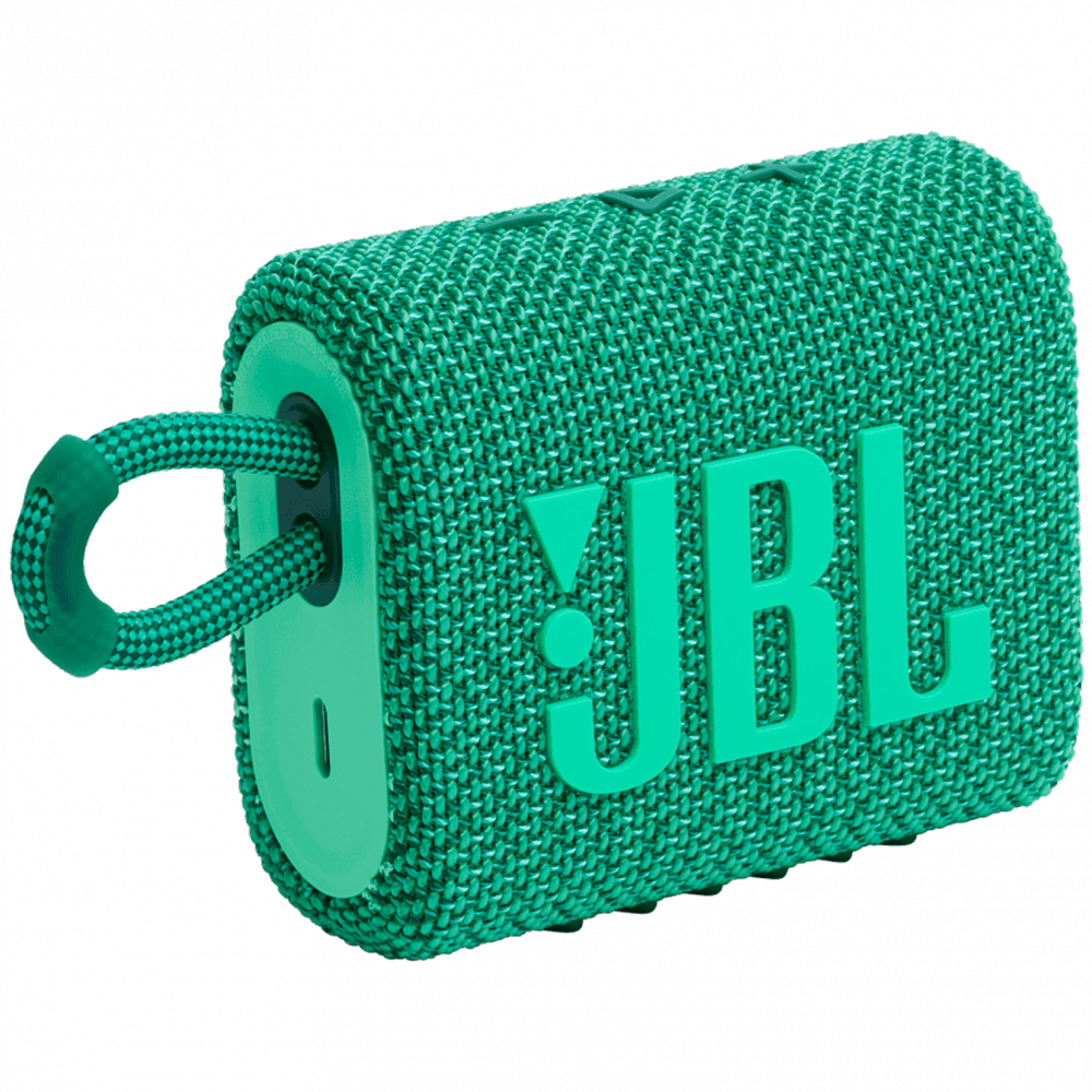 Caixa De Som Portátil Jbl Go 3 Eco 4,2W Bluetooth À Prova D'água - Verde - Verde