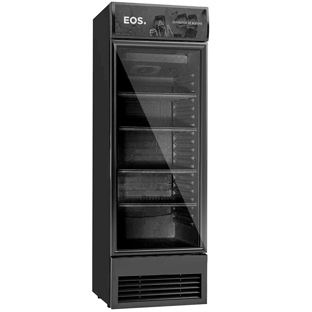 Refrigerador Expositor Eos 338L 1 Porta Vertical Eco Gelo Frost Free Eev400 - Preto - 110 Volts