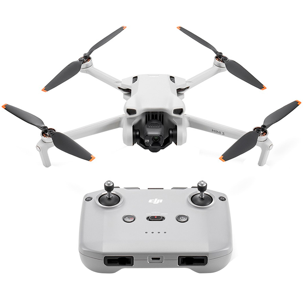 Drone Dji Mini 3 Sem Tela Câmera 4K 38Min 1 Bateria Dji038 - Cinza - Bivolt