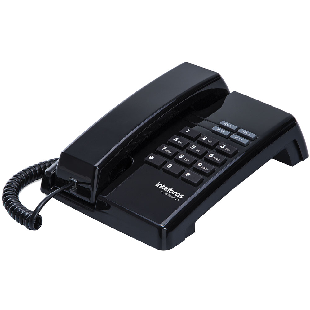 Telefone Intelbras Tc 50 Premium Com Fio E  Função Pabx - Preto