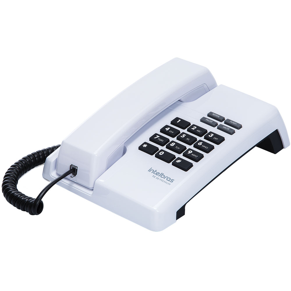 Telefone Intelbras Tc 50 Premium Com Fio E  Função Pabx - Branco