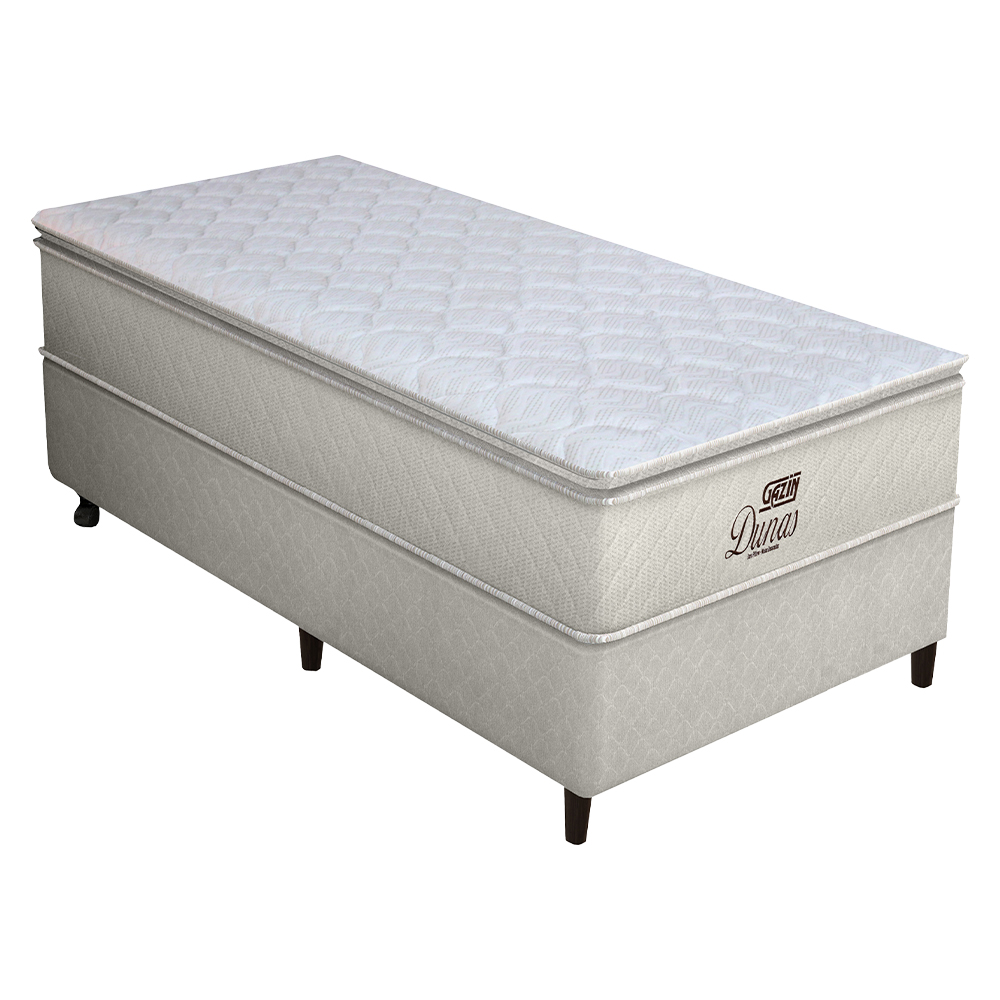 Colchão Cama Box Gazin Molas Bluewave Solteiro Dunas 88X188